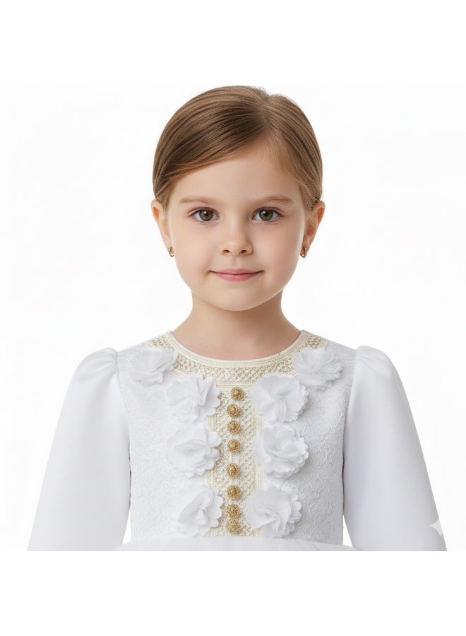 D'Daniela Floral Embellished Dress - Image 3